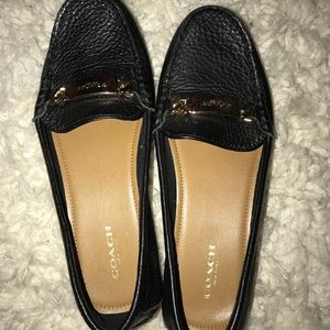 black coach flats. Size 7.